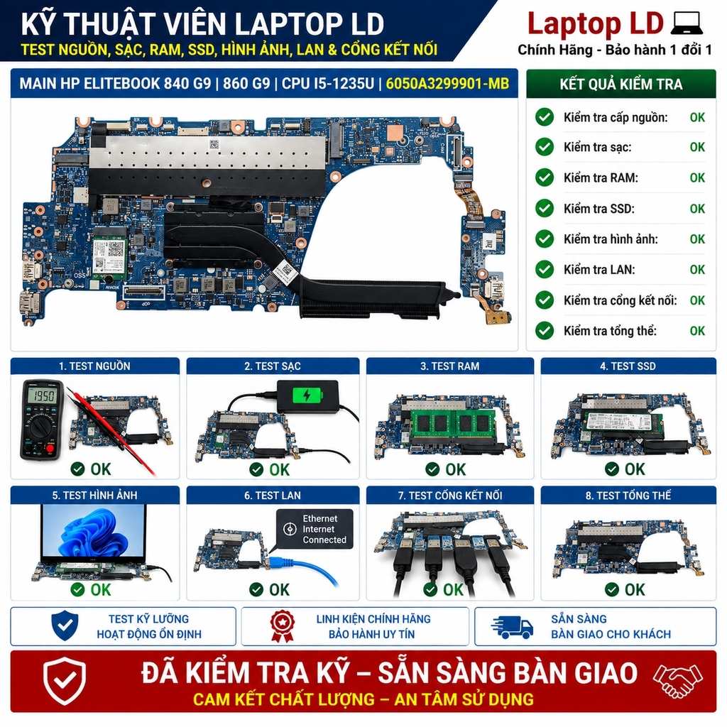 Main HP EliteBook 840 G9 | 860 G9 | CPU i5-1235U | 6050A3299901-MB