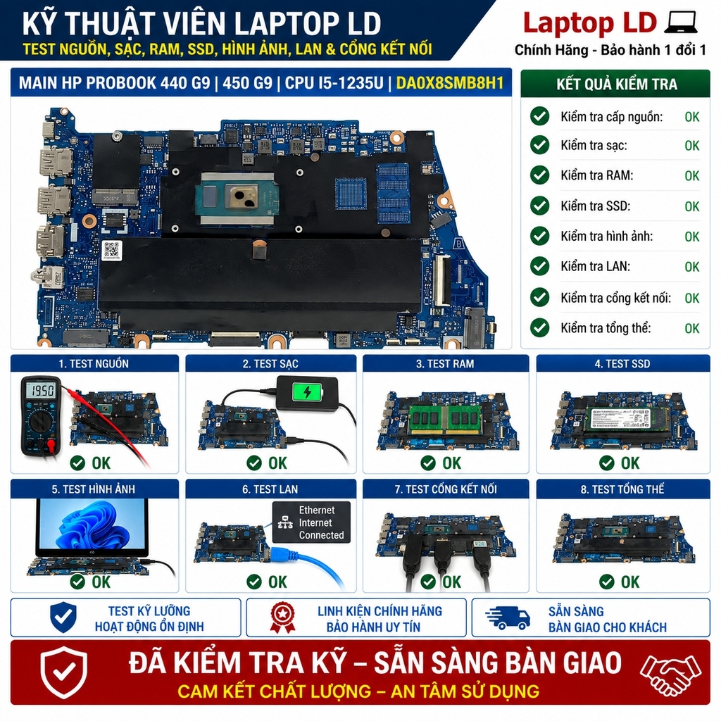 Main HP ProBook 440 G9 | 450 G9 | CPU i5-1235U | DA0X8SMB8H1