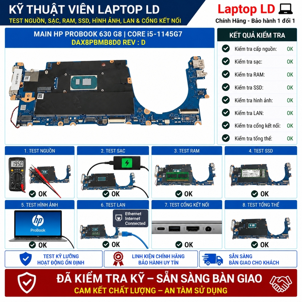 Main HP Probook 630 G8 Core i5-1145G7 | DAX8PBMB8DO REV : D