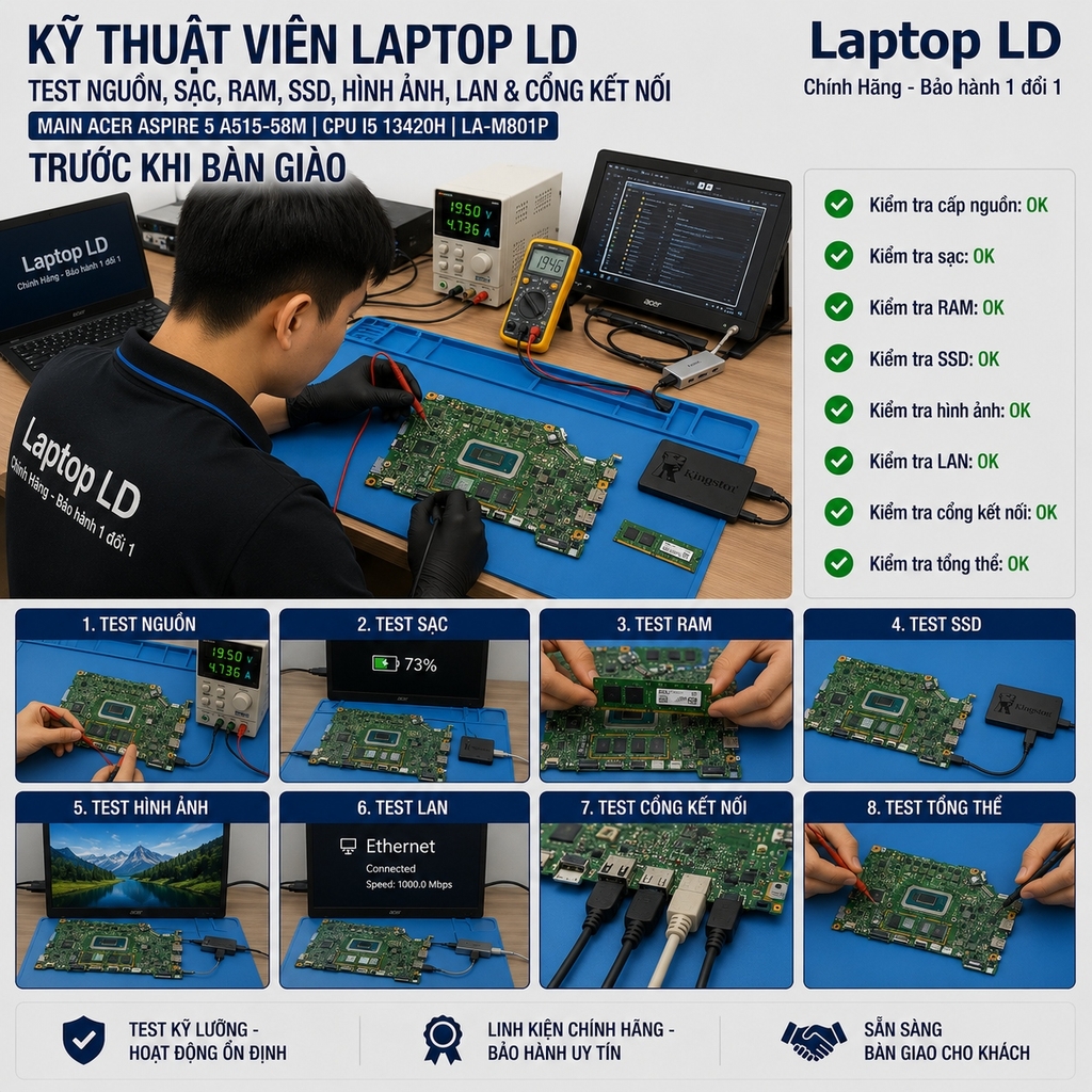 Main Acer Aspire 5 A515-58M | CPU i5 13420H | LA-M801P