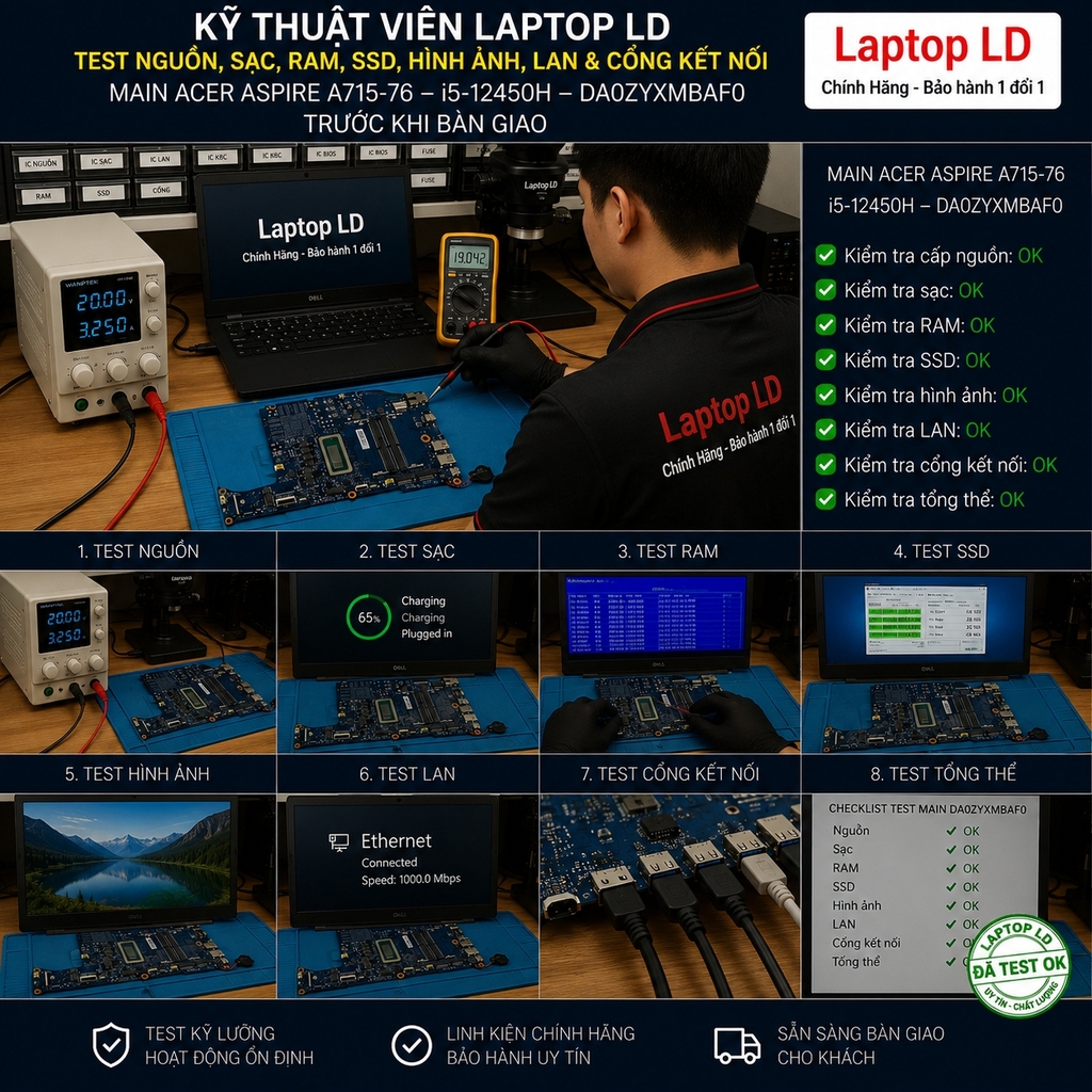 Main Acer Aspire A715-76 | CPU i5-12450H | DA0ZYXMBAF0