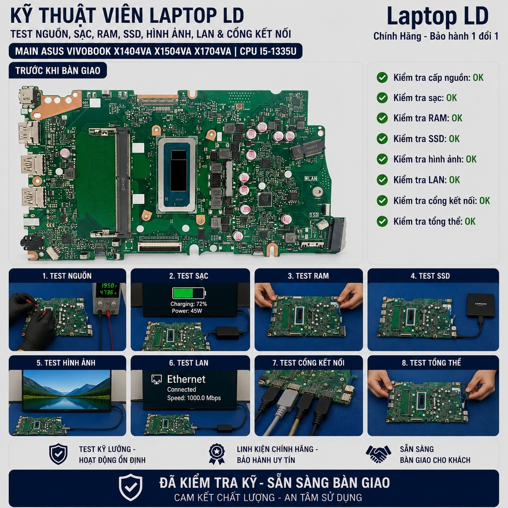 Main Asus Vivobook X1404VA X1504VA X1704VA | CPU I5-1335U