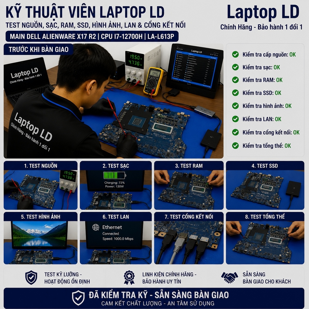 Main Dell Alienware X17 R2 | CPU i7-12700H | LA-L613P