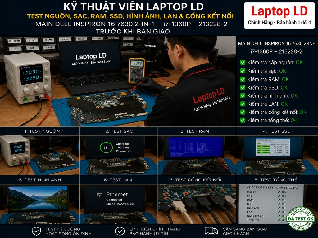 Main Dell Inspiron 16 7630 2-in-1 | CPU i7-1360P | 213228-2