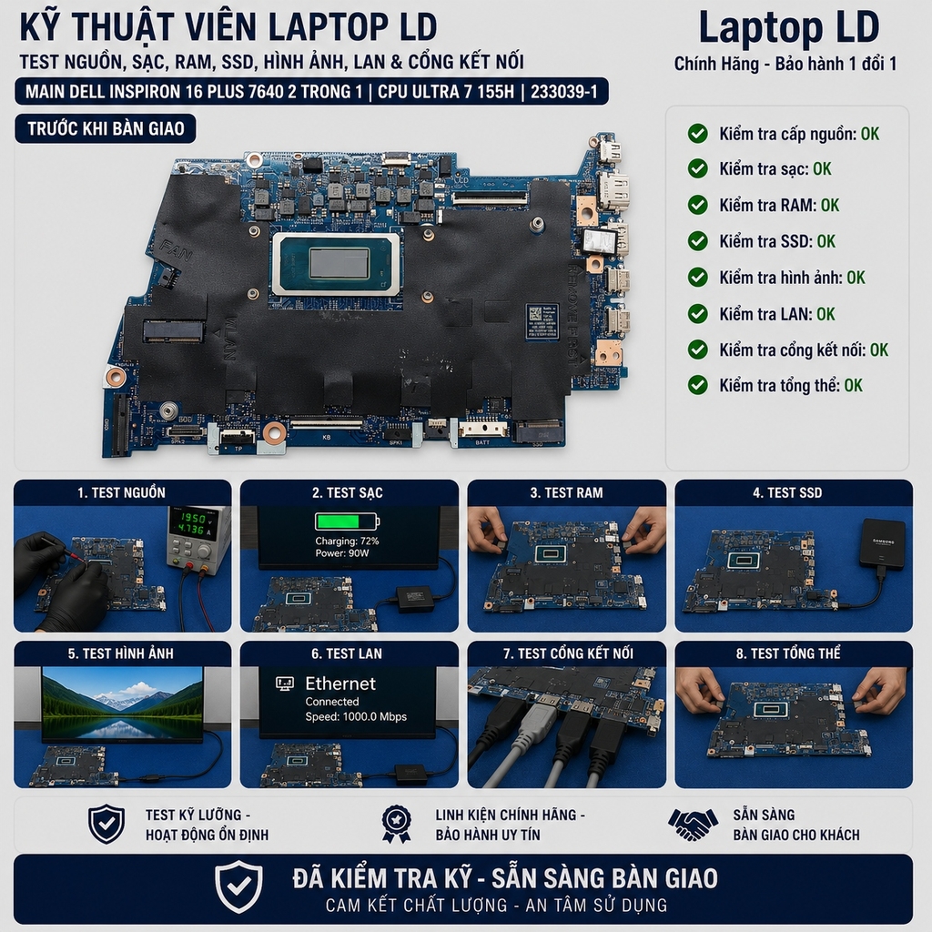 Main Dell Inspiron 16 Plus 7640 2 trong 1 | CPU Ultra 7 155H 233039-1