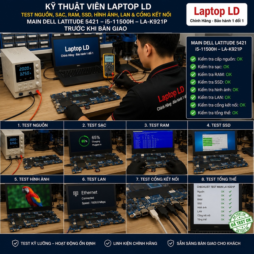 Main Dell Latitude 5421 | CPU i5-11500H | LA-K921P