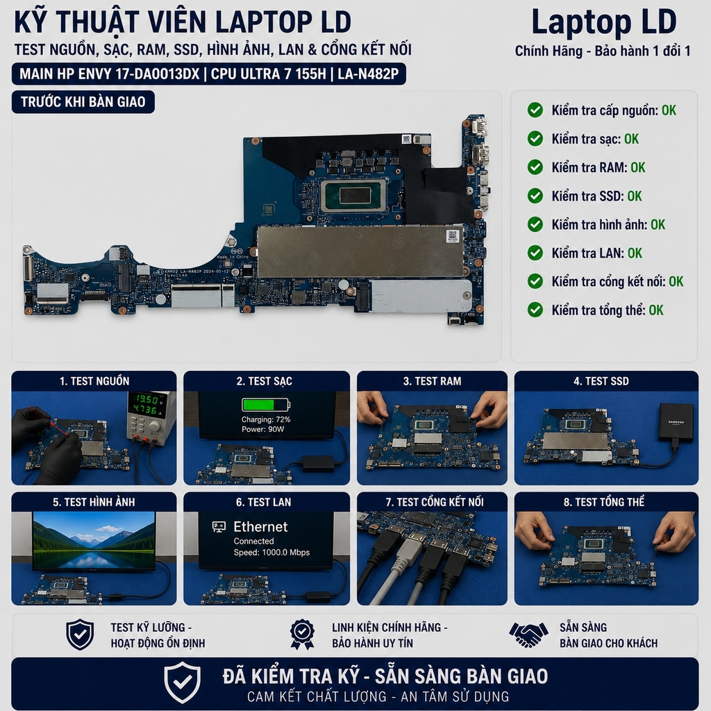 Main HP Envy 17-da0013dx | CPU Ultra 7 155H | LA-N482P