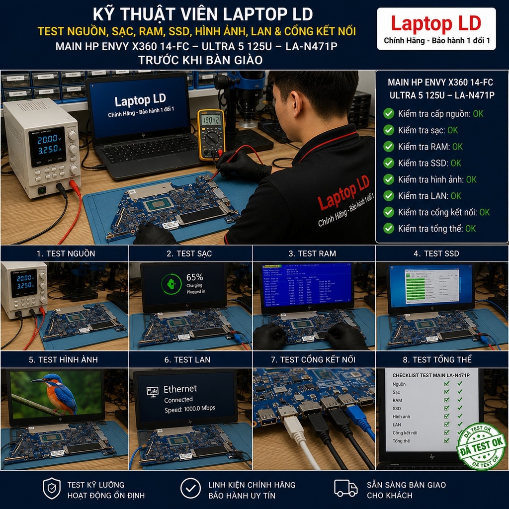 Main HP Envy X360 14-FC | CPU Ultra 5 125U | LA-N471P