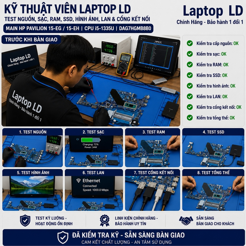 Main HP Pavilion 15-EG / 15-EH | CPU I5-1335U | DAG7HGMB8B0