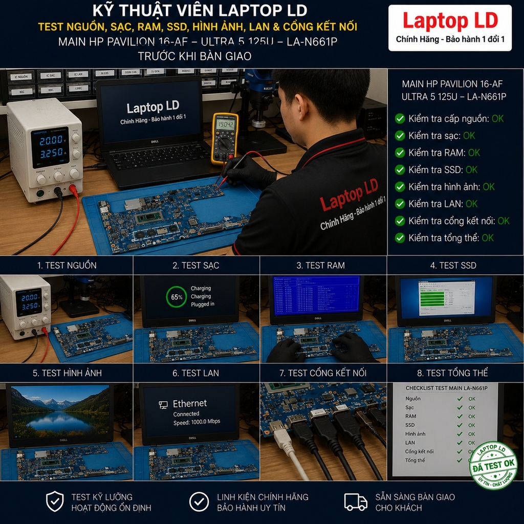 Main HP Pavilion 16-AF | Ultra 5 125U | LA-N661P