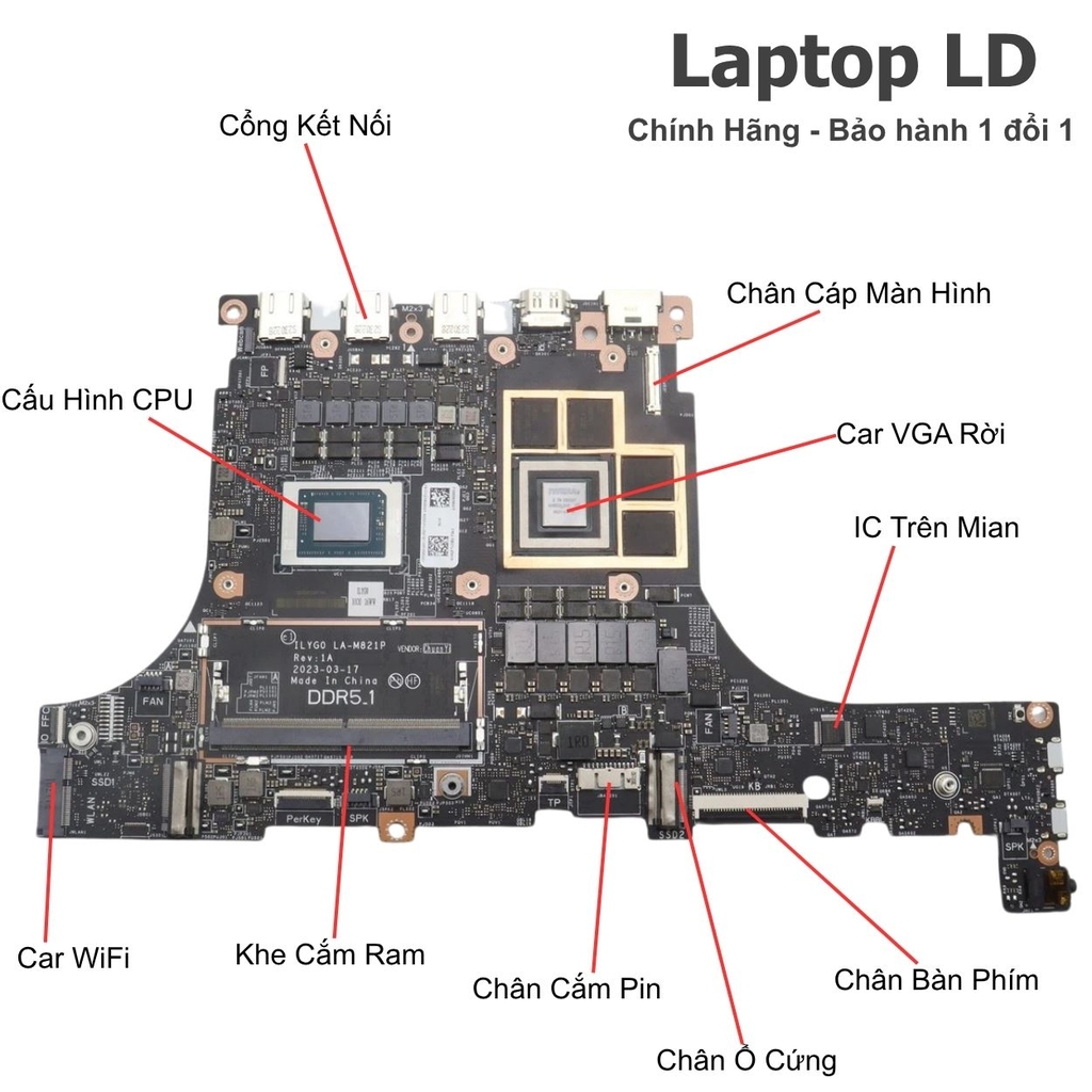 Main Lenovo Legion S7 16APH8 | CPU R7-7840HS | LA-M821P