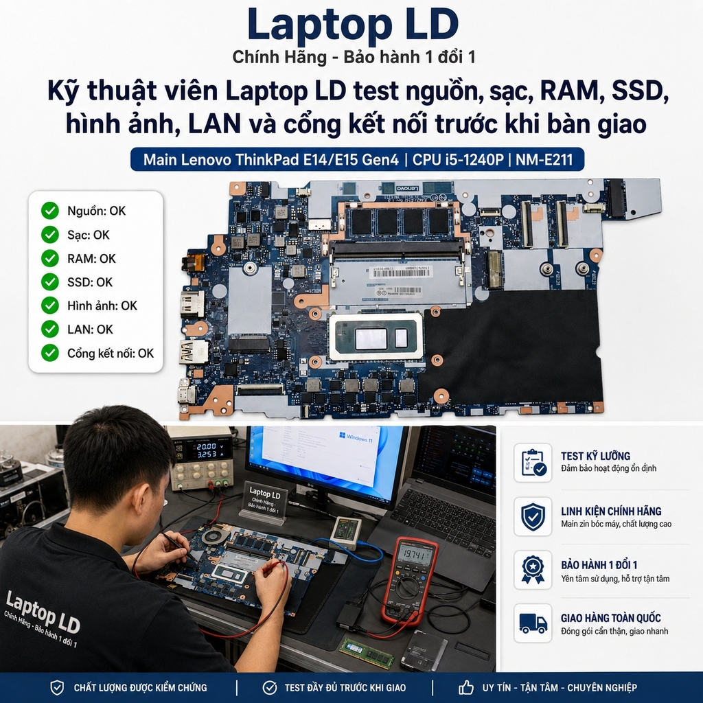 Main Lenovo ThinkPad E14/E15 Gen4 | CPU i5-1240P | NM-E211