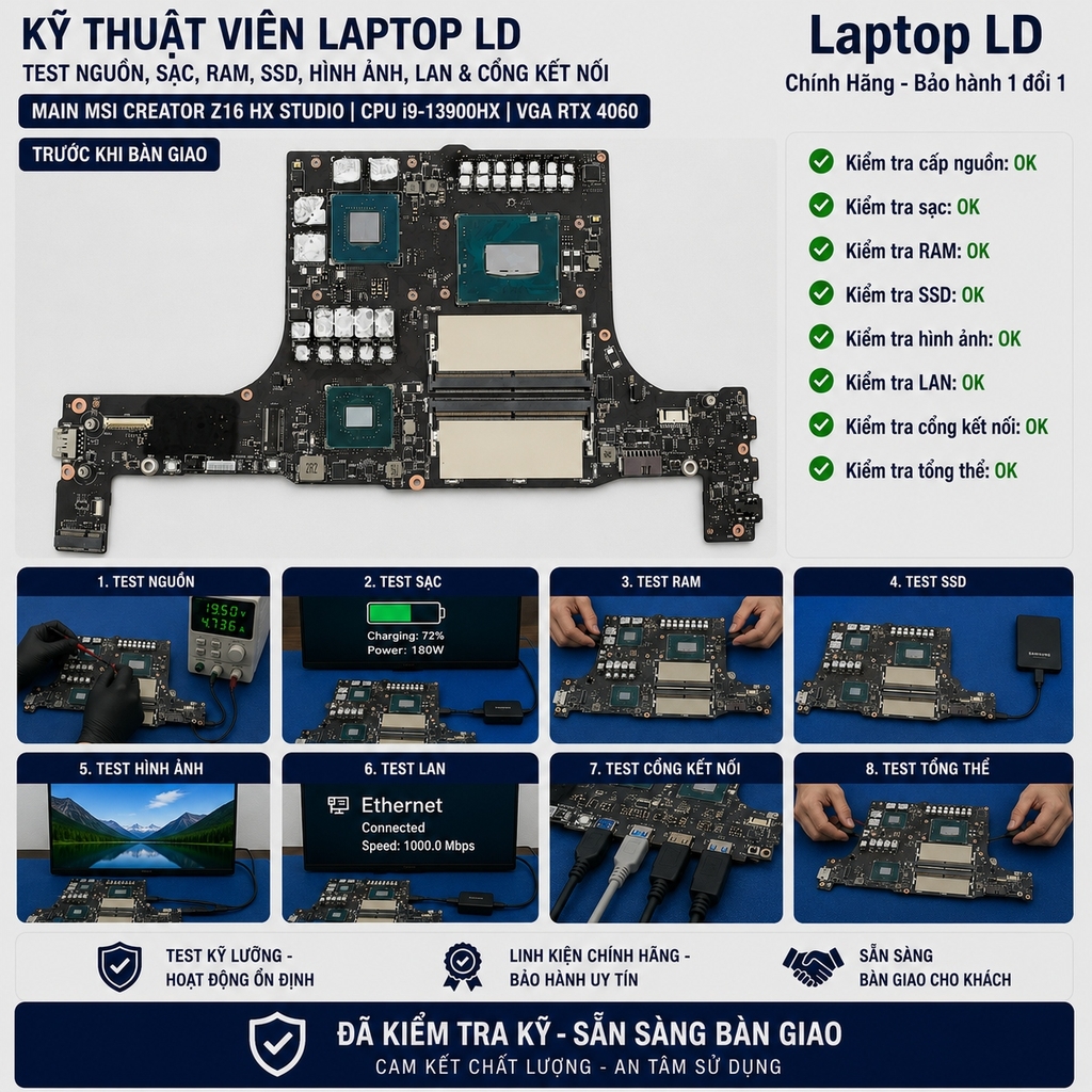 Main MSI Creator Z16 HX Studio | CPU i9-13900HX VGA RTX 4060