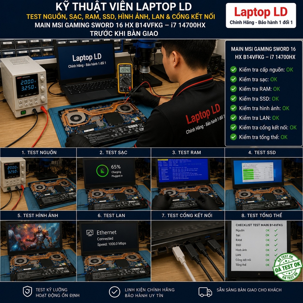 Main MSI Gaming Sword 16 HX B14VFKG | CPU i7 14700HX