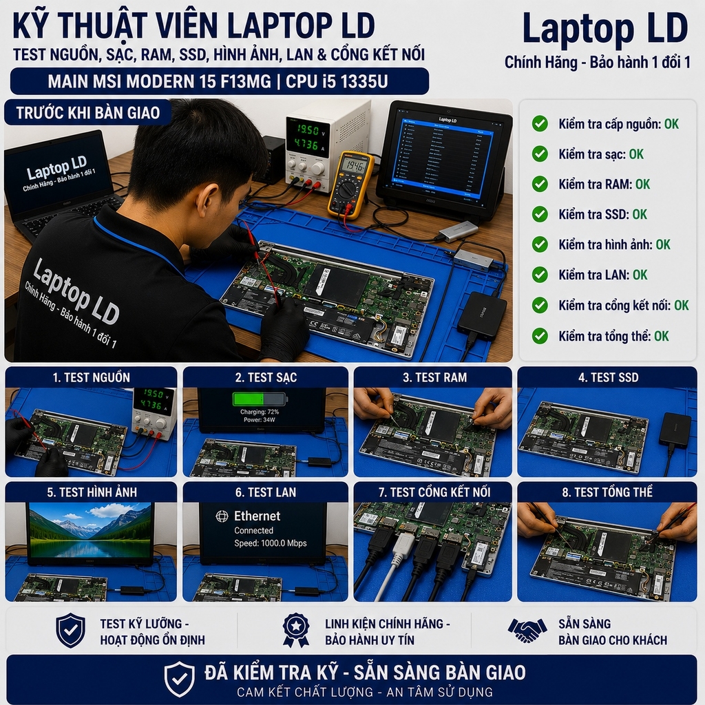 Main MSI Modern 15 F13MG | CPU i5 1335U