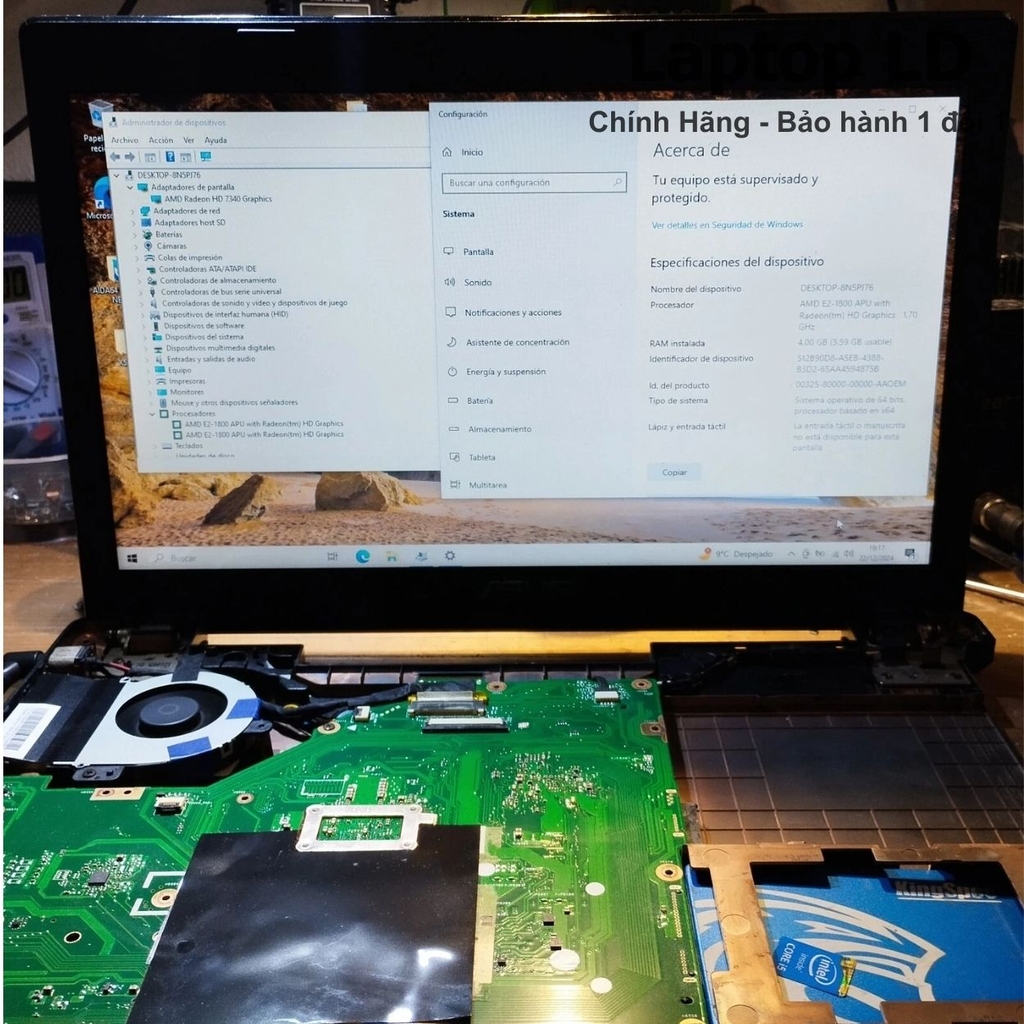 Main Asus X55U CPU AMD E2-1800 Hàng Zin Chính Hãng, BH 1 Đổi 1
