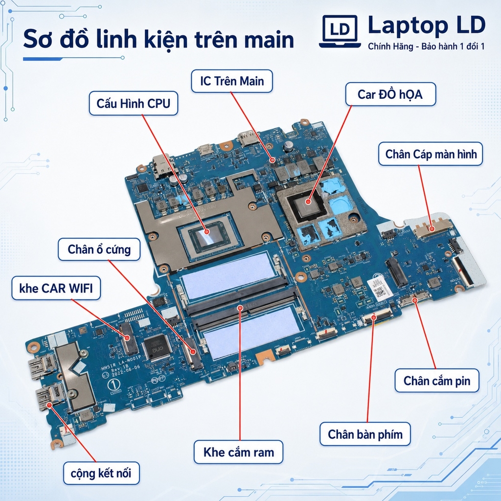 Main Acer Nitro 5 AN515-46 | CPU Ryzen 7 6800H | LA-M001P