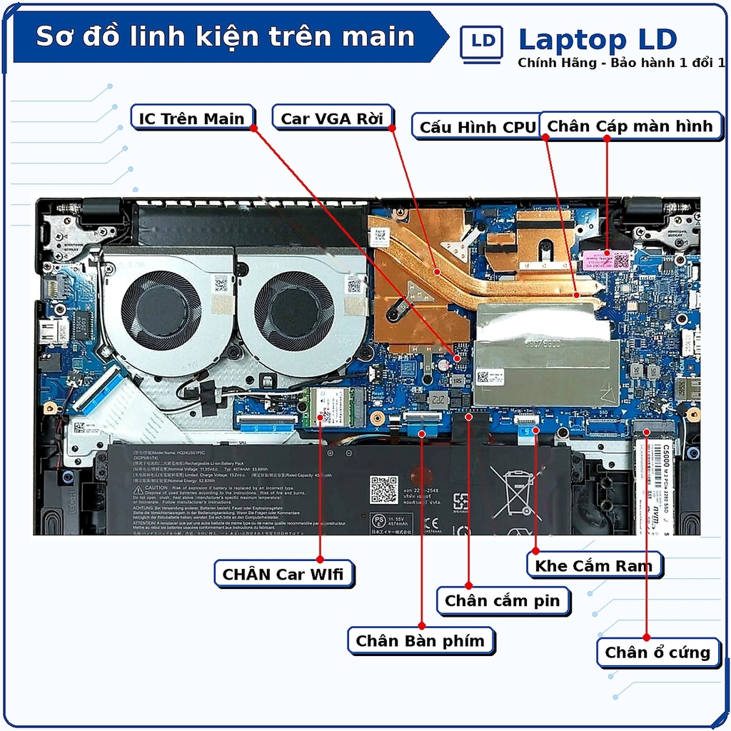 Main Acer Nitro Lite 16 NL16 71G 71UJ | CPU i7 13620H