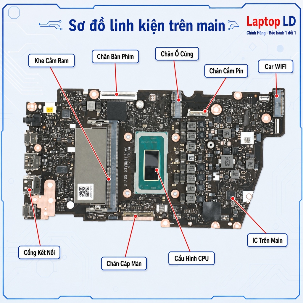 Main Asus Vivobook S14 S3407CA | CPU Ultra 5 225H | DAOZJ6MBAE0 REV E