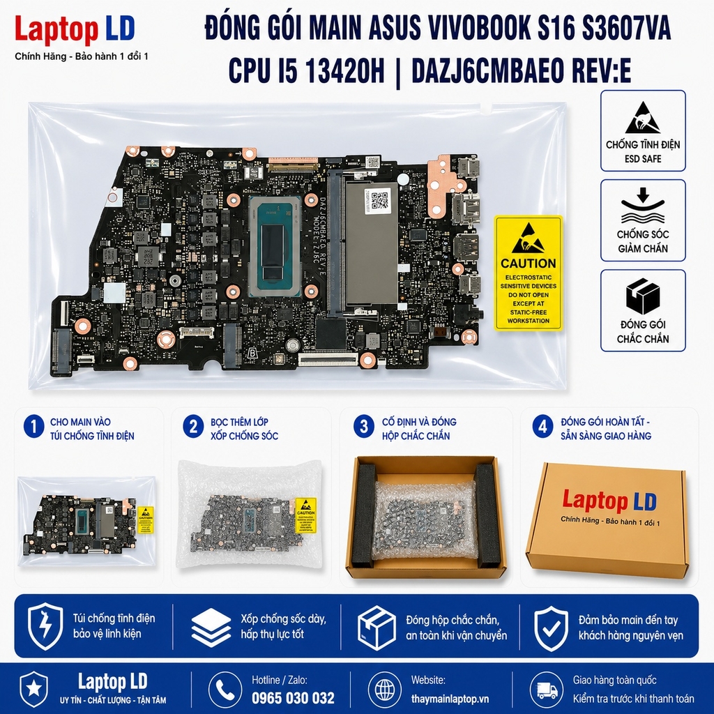 Main Asus Vivobook S16 S3607VA | CPU i5 13420H | DAZJ6CMBAEO REV:E