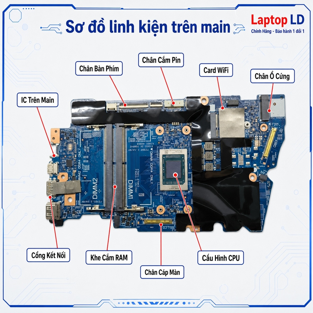 Main Dell Inspiron 14 5425 | CPU R7-5825U | 213080-1