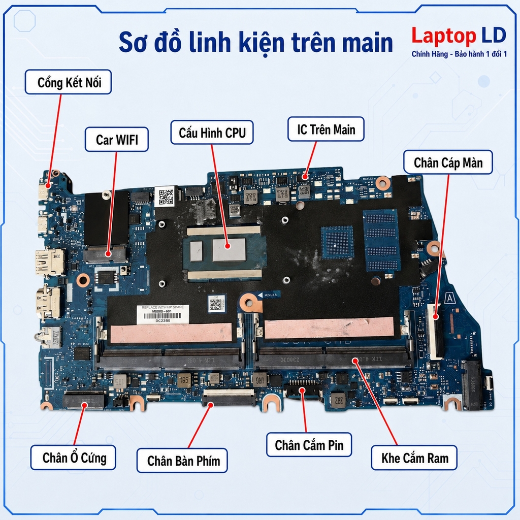 Main HP Probook 440 G10 | 450 G10 | CPU i5-1335U | DA0X8TMB8E1