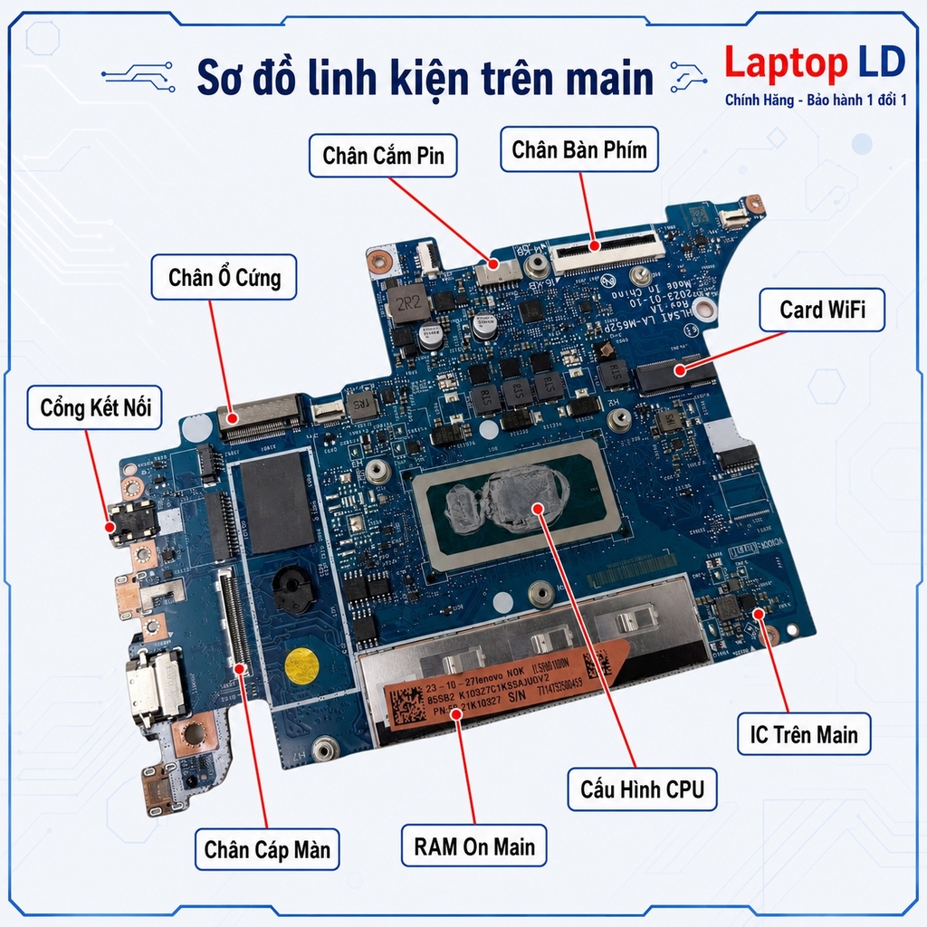 Main Lenovo Ideapad Slim 5 14IAH8 | CPU i5 12450H | LA-M652P