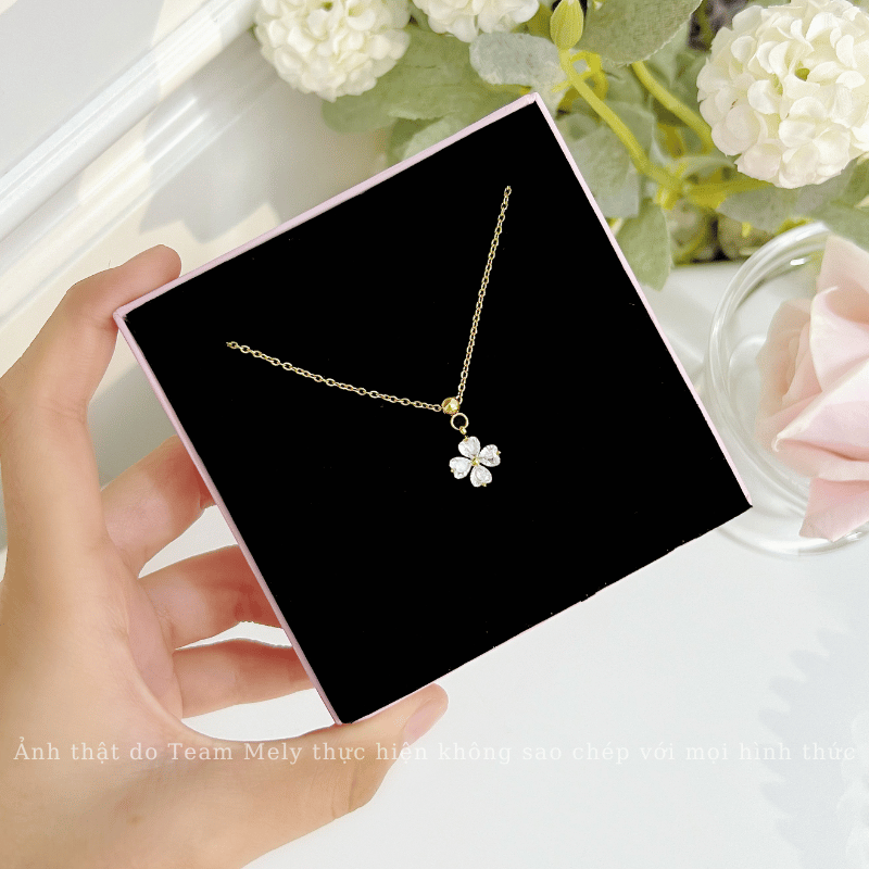 Dây chuyền đính đá hình hoa CT35