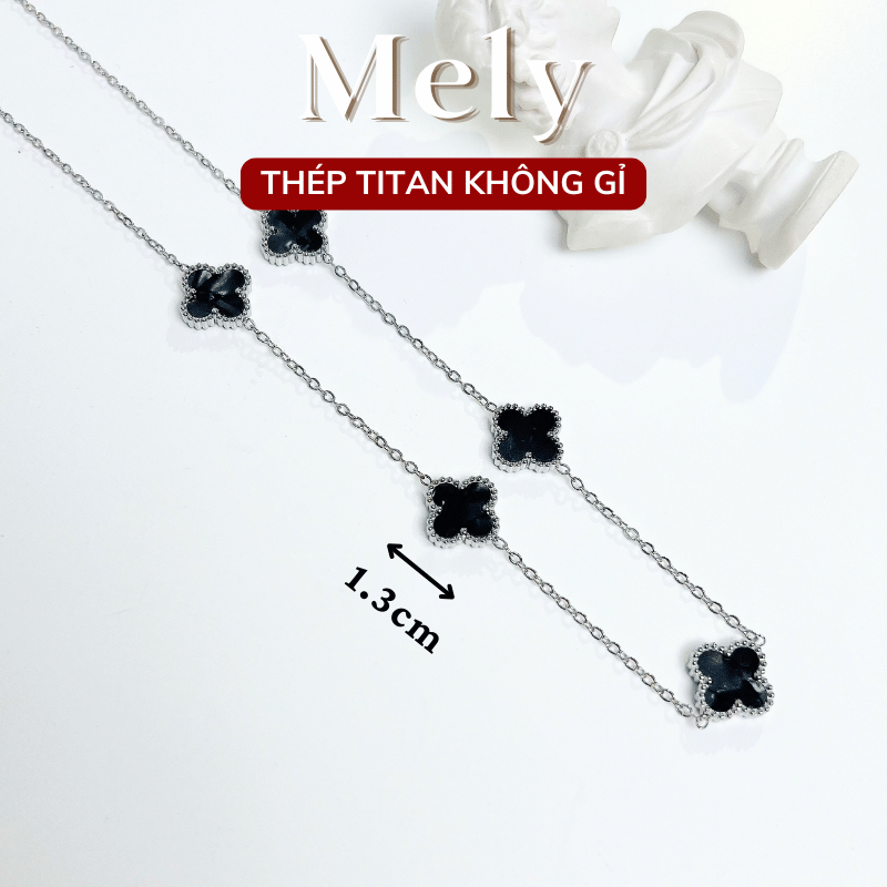 Dây chuyền titan cỏ 4 lá nhỏ TT157