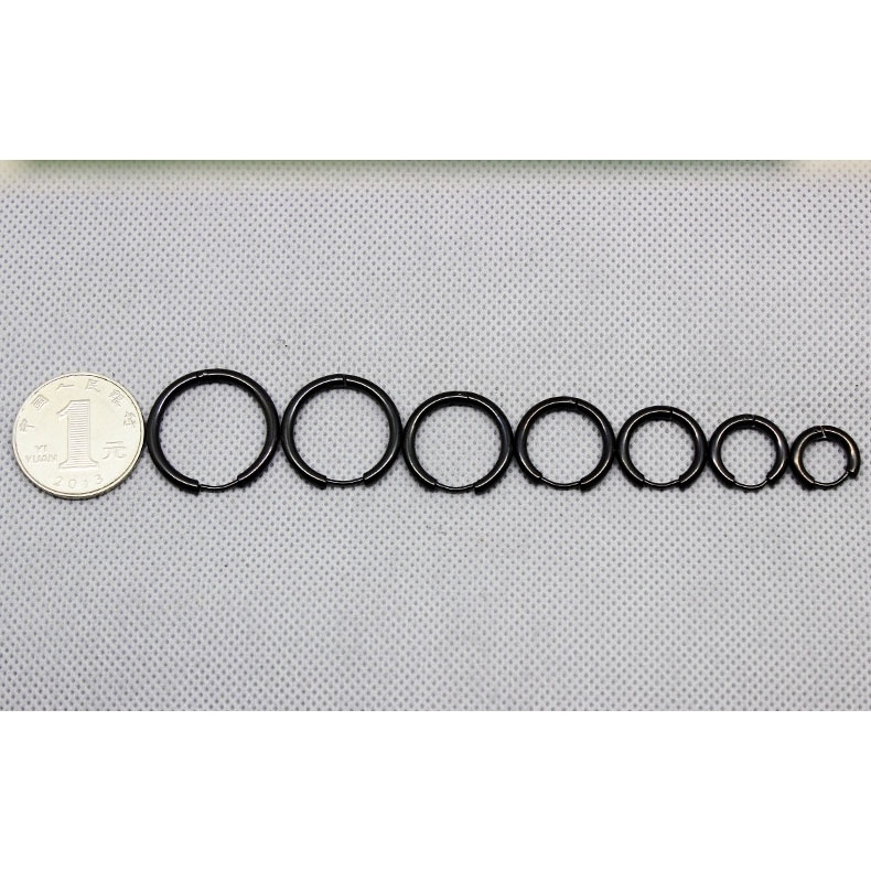 Bông tai titan thép y tế tròn basic không dị ứng ( 1 CHIẾC ) CT06