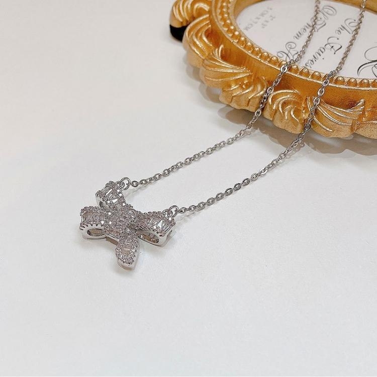 Dây chuyền nơ pha lê cao cấp thanh lịch VV38
