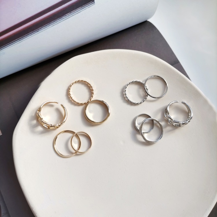 SET 5 NHẪN MẮT XÍCH D60
