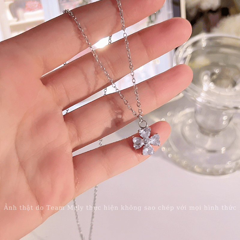 Dây chuyền đính đá hình hoa CT35