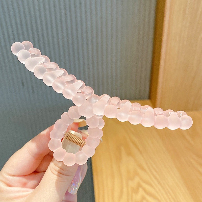 Kẹp tóc càng cua trong suốt cở lớn T4