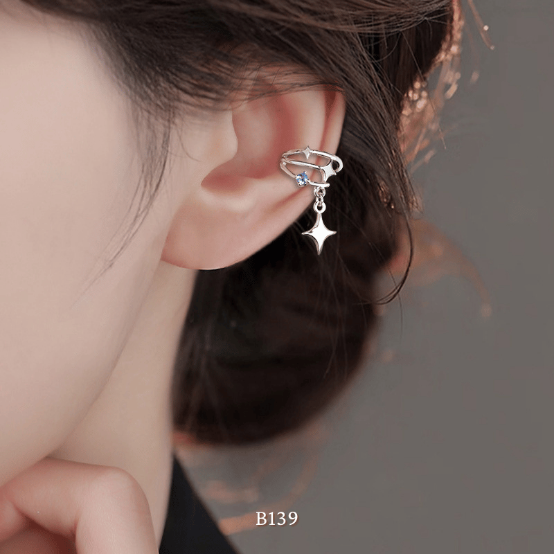 Bông vành tai đính đá B139 (1 Chiếc)