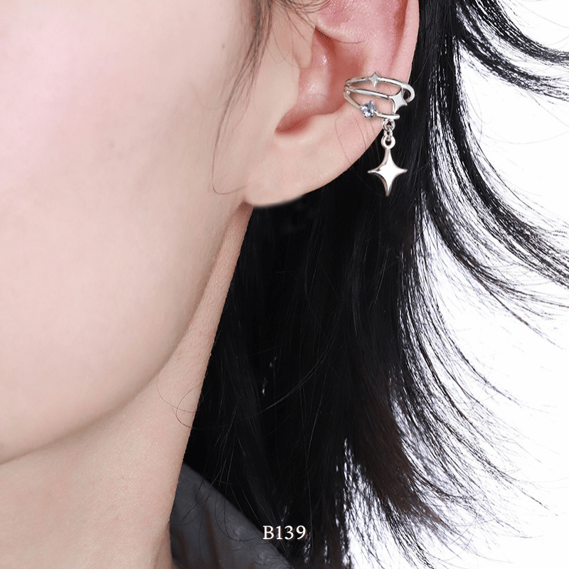 Bông vành tai đính đá B139 (1 Chiếc)