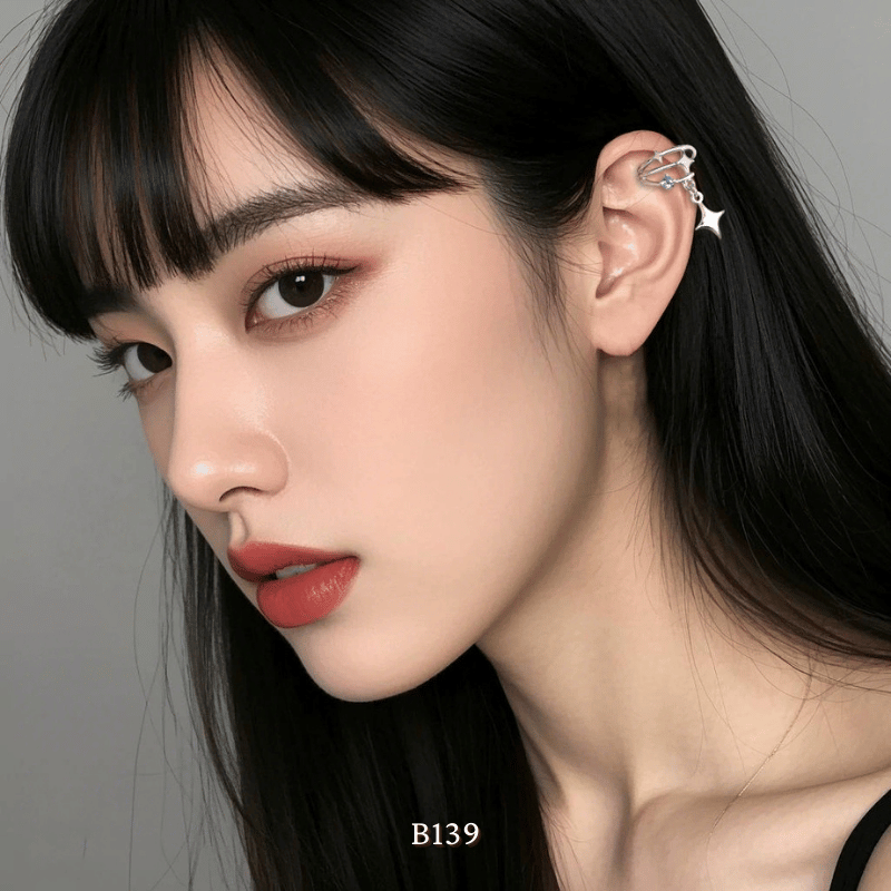 Bông vành tai đính đá B139 (1 Chiếc)