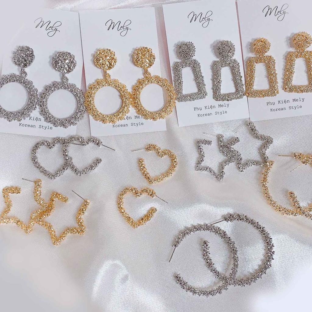 Bông tai Thép Titan không gỉ dạng vuông TT143