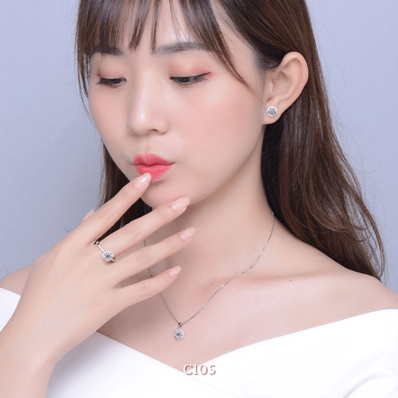 Nhẫn đính đá thiết kế mở free size cao cấp dành cho nữ C105