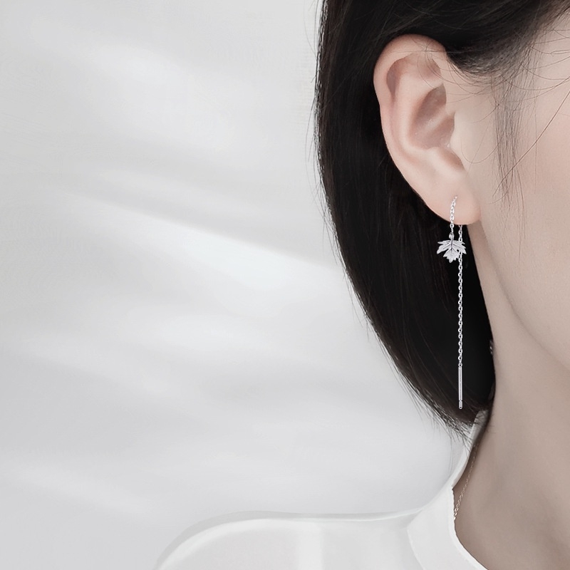 BÔNG TAI BẠC HẠT VUÔNG B50
