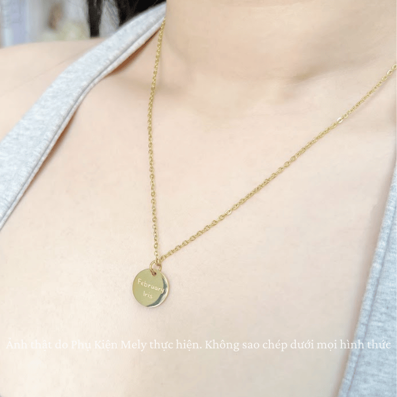 Dây chuyền Thép Titan không gỉ Tháng sinh