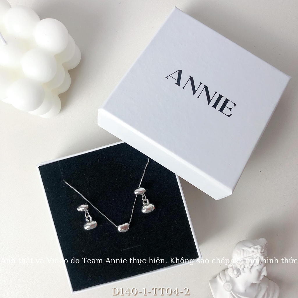 Bộ trang sức dây chuyền bông tai phong cách Hàn Quốc sang trọng SET04 D140-1 TT04-2