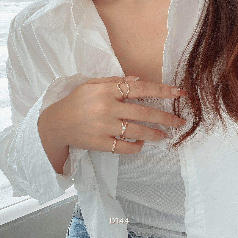 Set 3 nhẫn cá tính unisex phụ kiện trang sức thời trang D144
