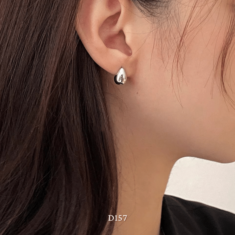 Bông tai nữ hình giọt nước thiết kế Basic thời trang sang trọng dự tiệc - D157