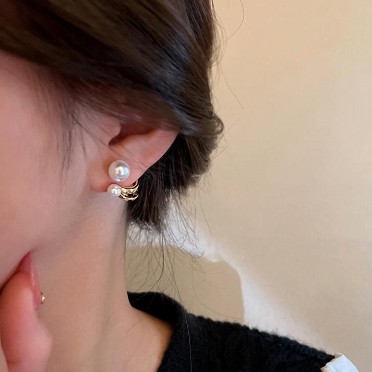 Bông tai ngọc trai lớn sang trọng hiện đại H89
