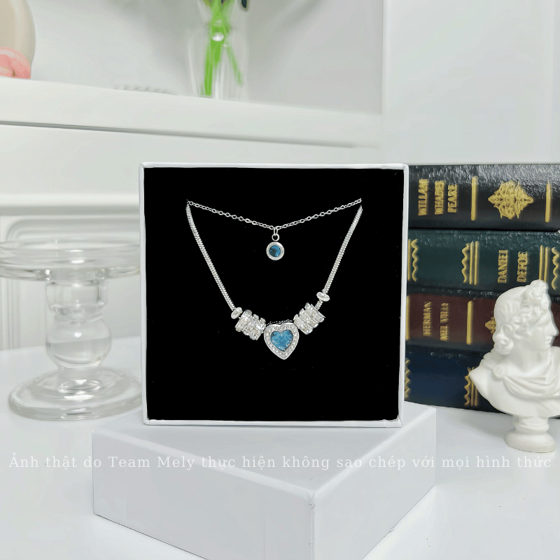 Vòng tay Pandora đính đá cao cấp hình tim PAN