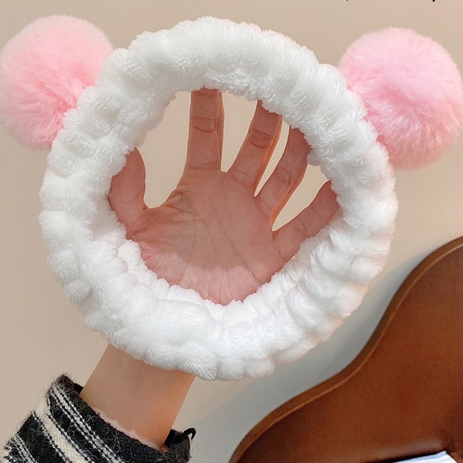 Băng đô rửa mặt tai thỏ tai mèo dể thương T1