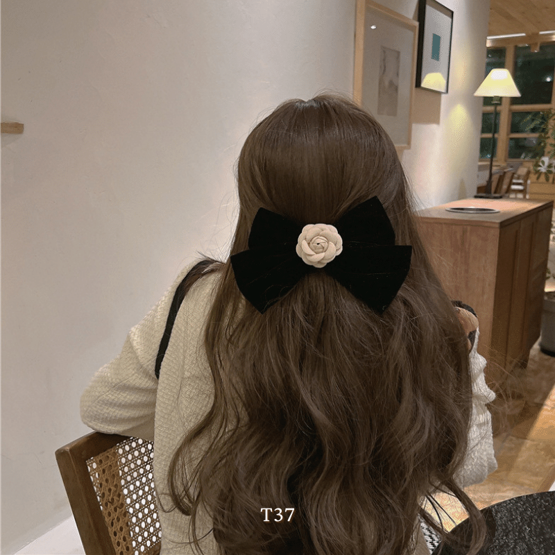 Kẹp tóc nơ hình hoa thời trang Hàn Quốc Mely T37