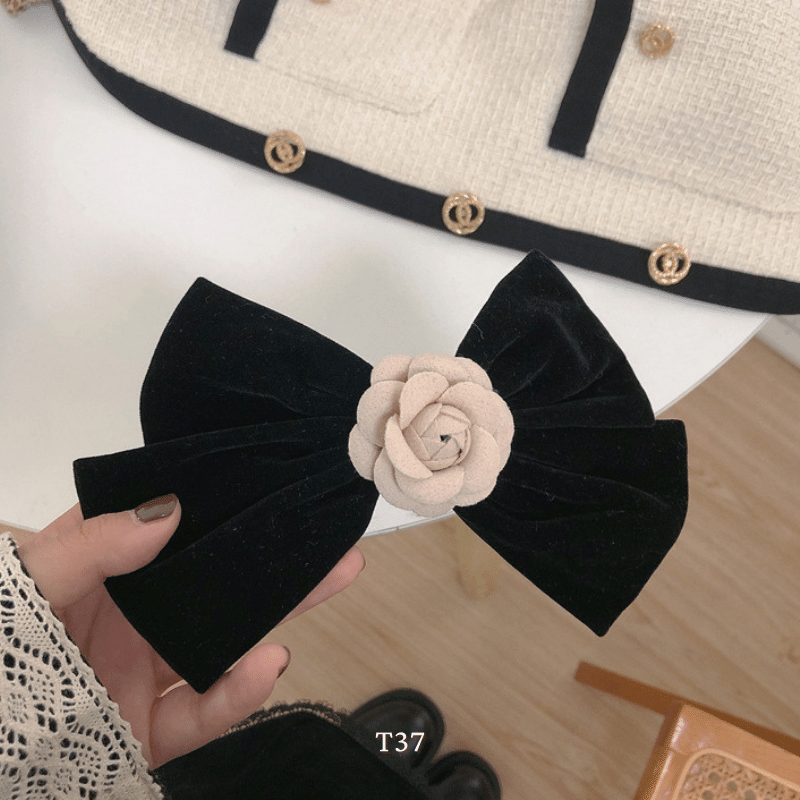 Kẹp tóc nơ hình hoa thời trang Hàn Quốc Mely T37