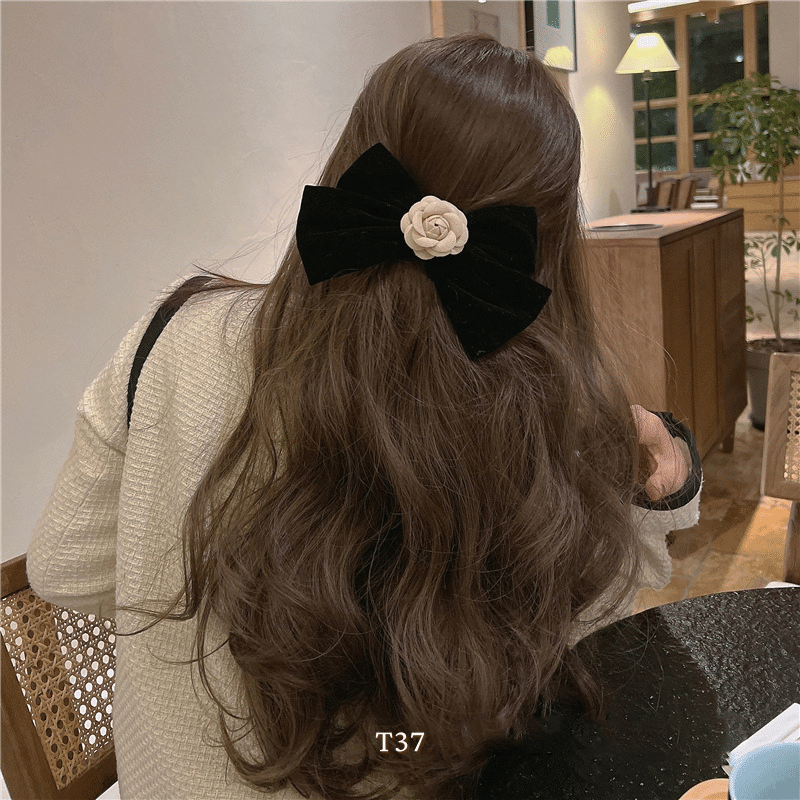 Kẹp tóc nơ hình hoa thời trang Hàn Quốc Mely T37